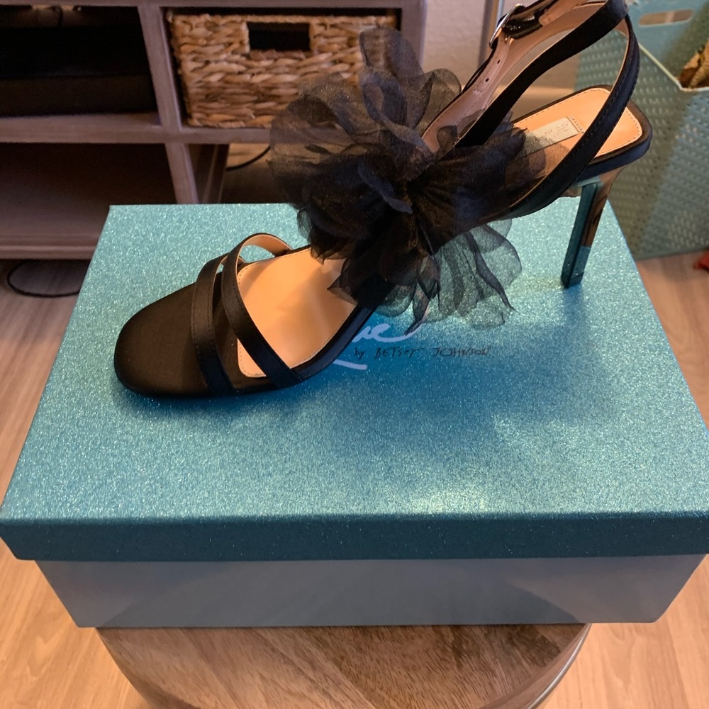 Betsey Johnson Blue formal sandal heels